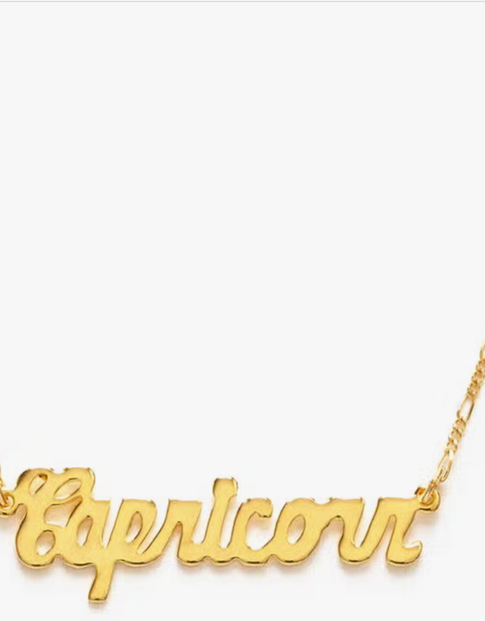*Zodiac Script Necklace