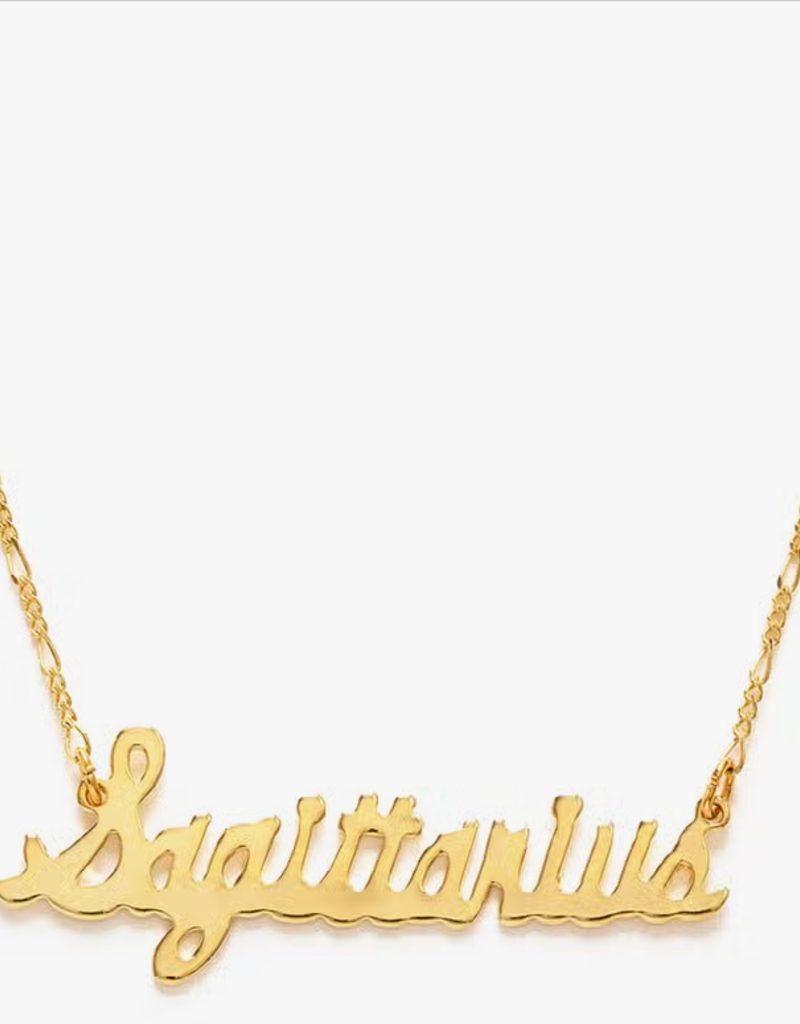 *Zodiac Script Necklace