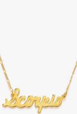 *Zodiac Script Necklace