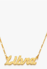 *Zodiac Script Necklace