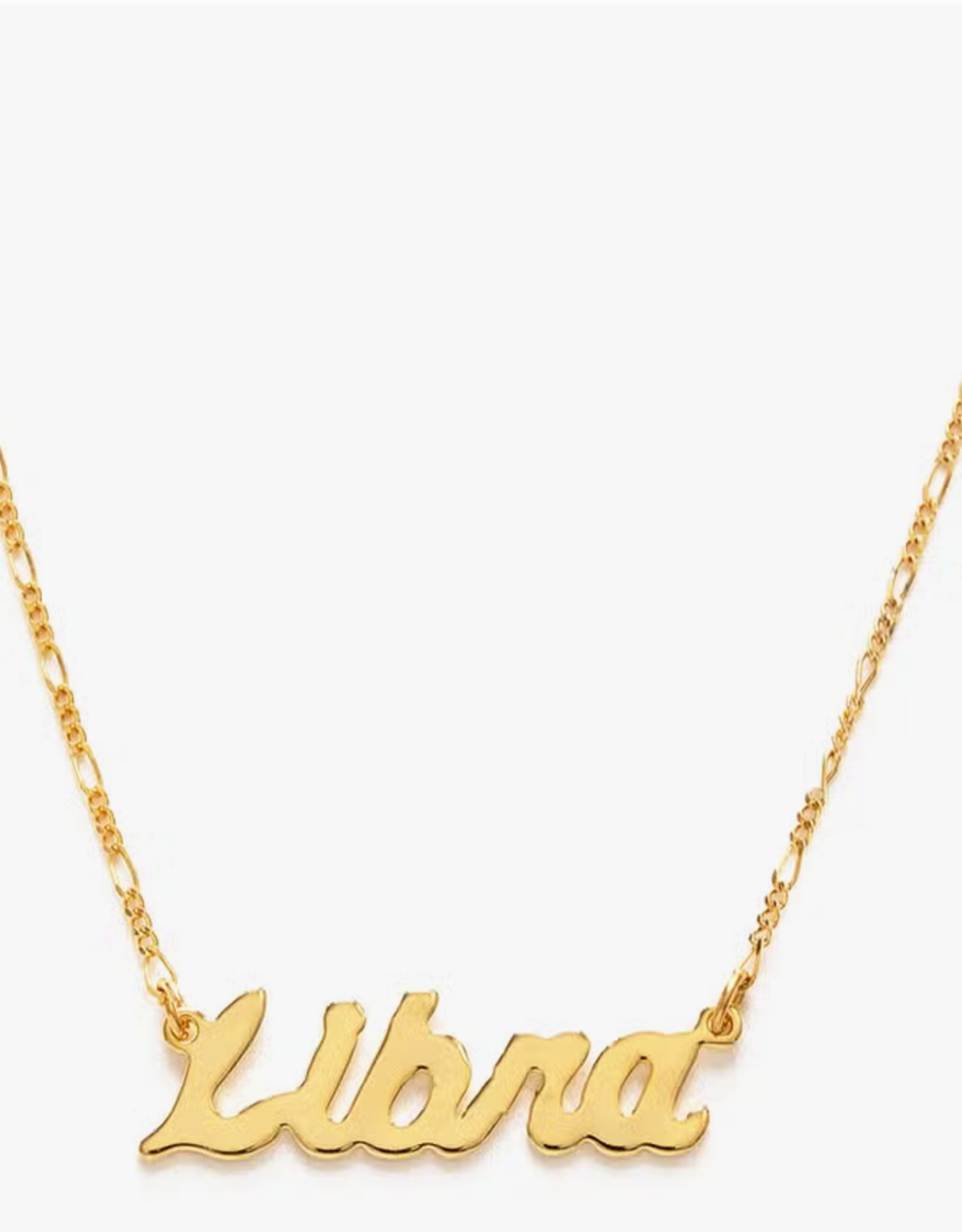 *Zodiac Script Necklace