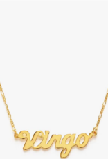 *Zodiac Script Necklace