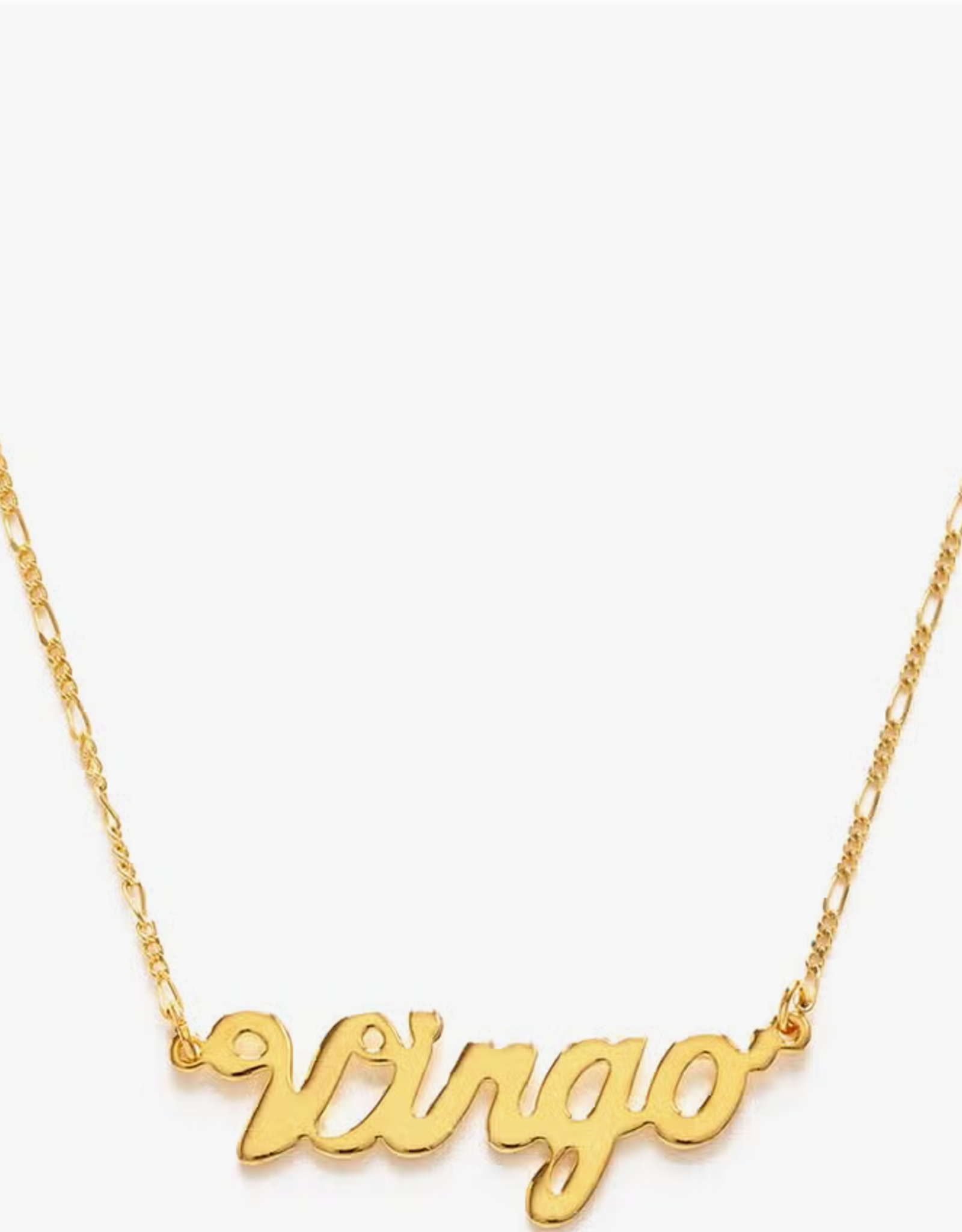 *Zodiac Script Necklace