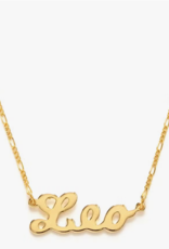 *Zodiac Script Necklace