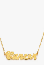 *Zodiac Script Necklace