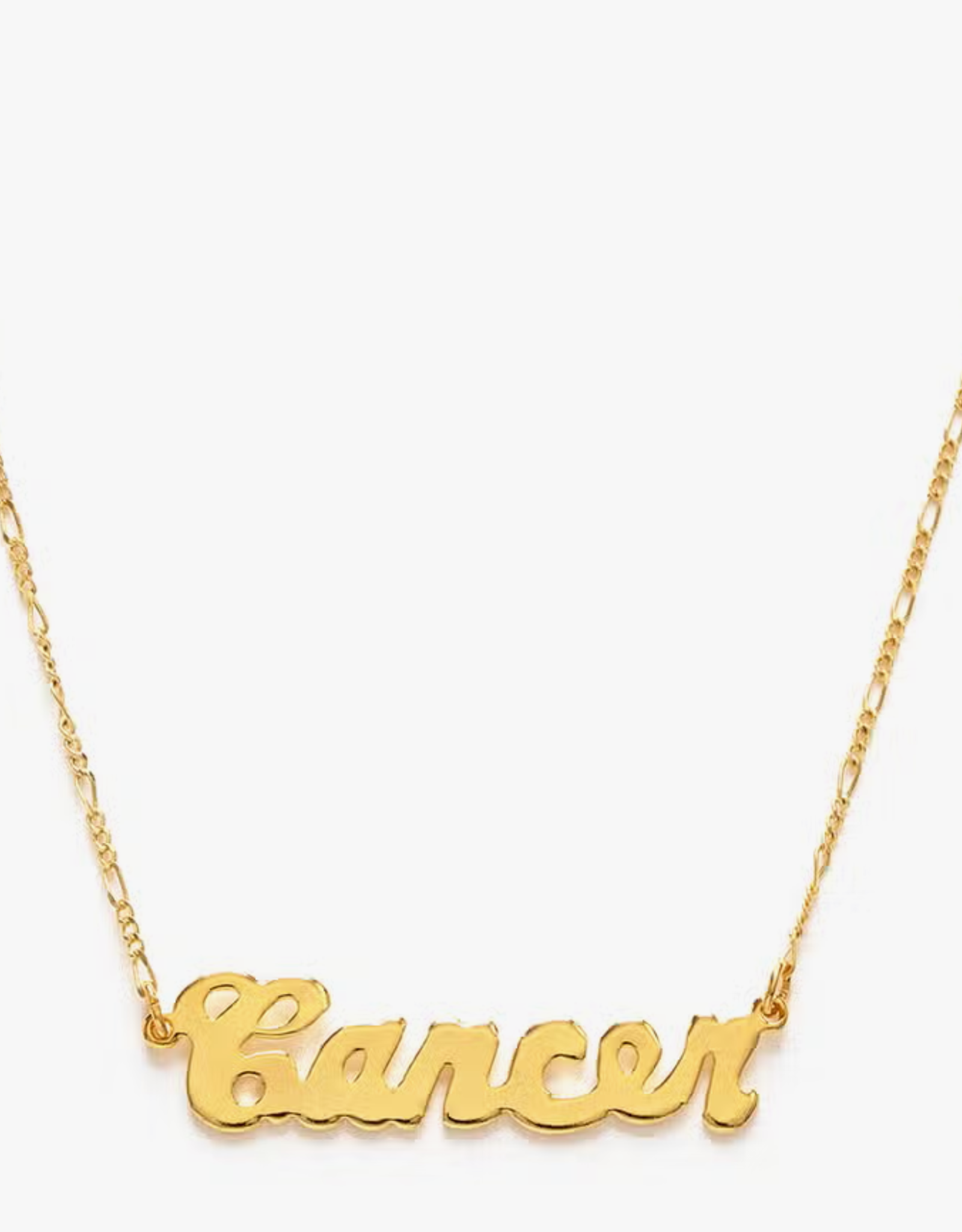 *Zodiac Script Necklace