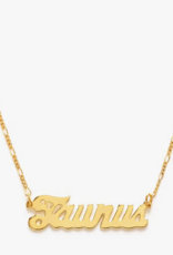 *Zodiac Script Necklace