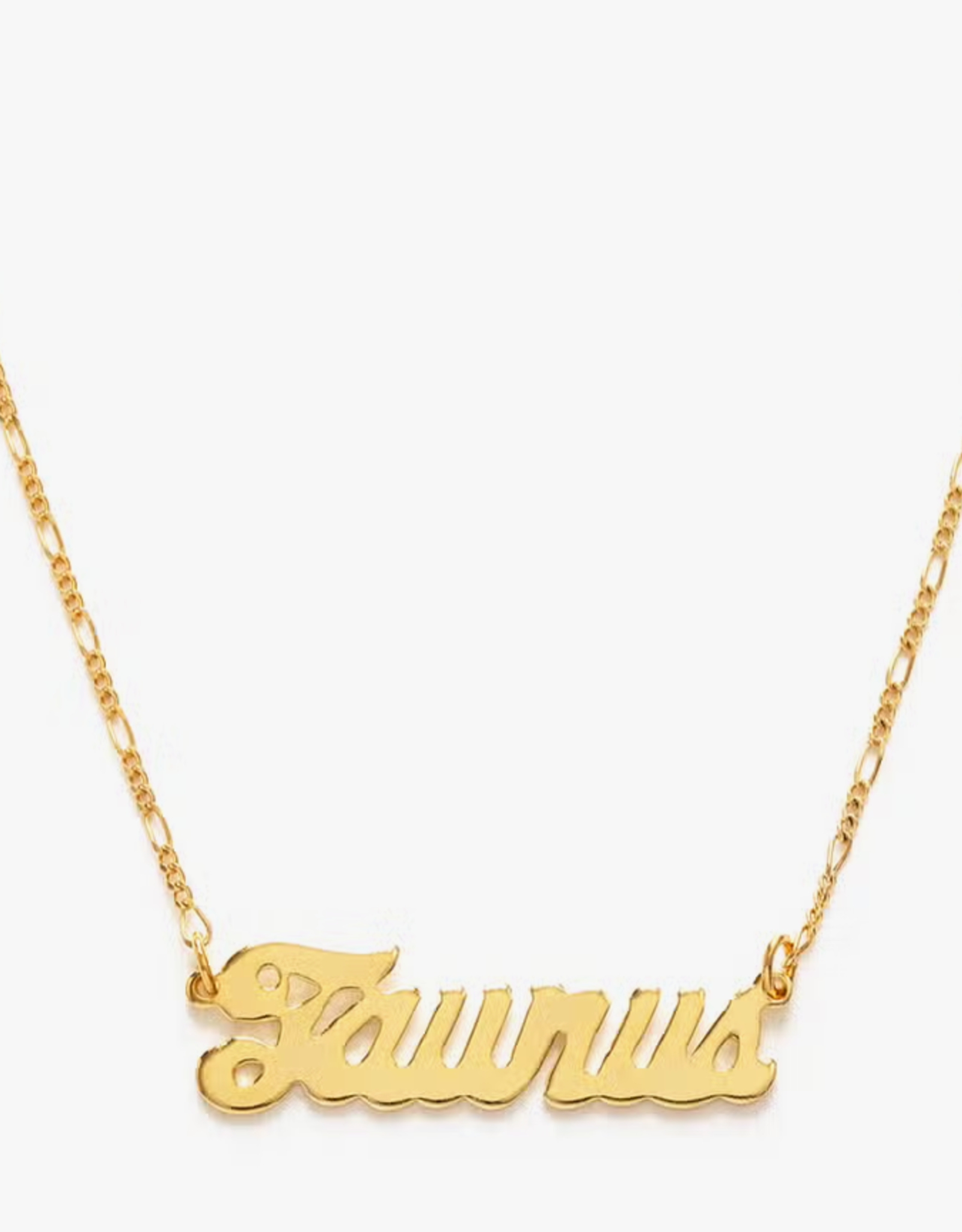 *Zodiac Script Necklace