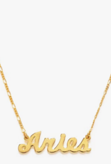 *Zodiac Script Necklace