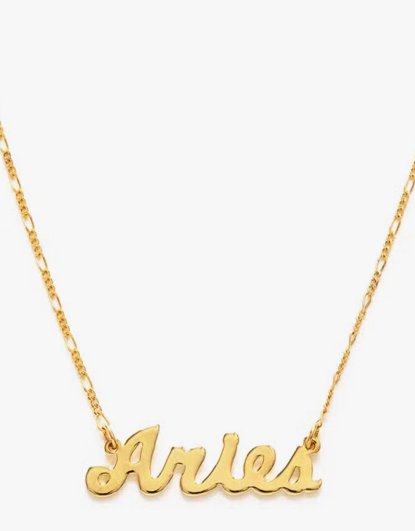 *Zodiac Script Necklace