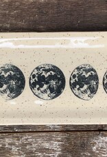 Burnt Mill Potters Large Rectangular Moon Phase Tray | 12.5" Long