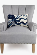 Navy Octopus Hook Pillow