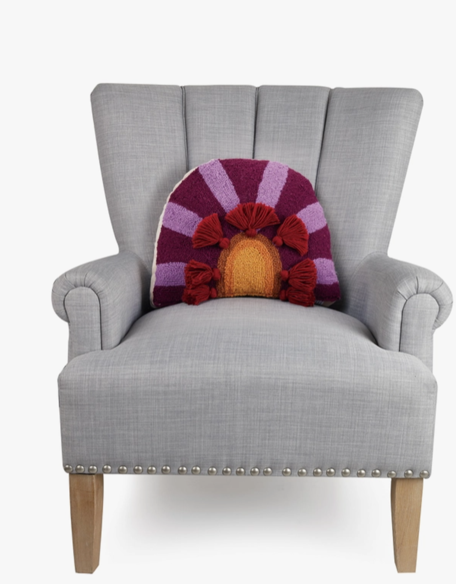 *In Bloom With Tassels Hook Pillow