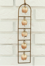 Matr Boomie Rustic Bells Ladder Wall Hanging, Wind Chime - Hand Tuned