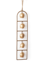 *Rustic Bells Ladder Wall Hanging, Wind Chime - Hand Tuned