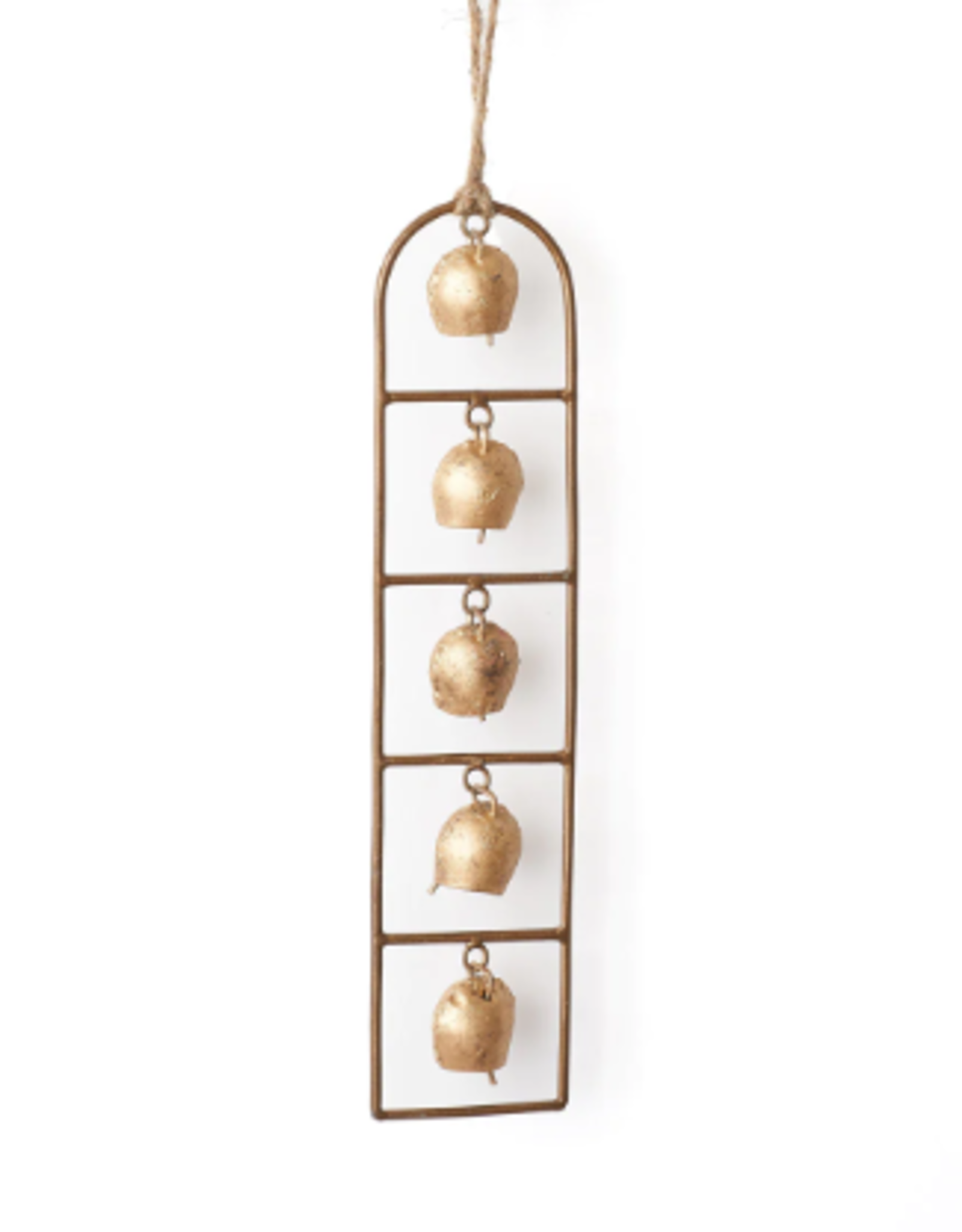 *Rustic Bells Ladder Wall Hanging, Wind Chime - Hand Tuned