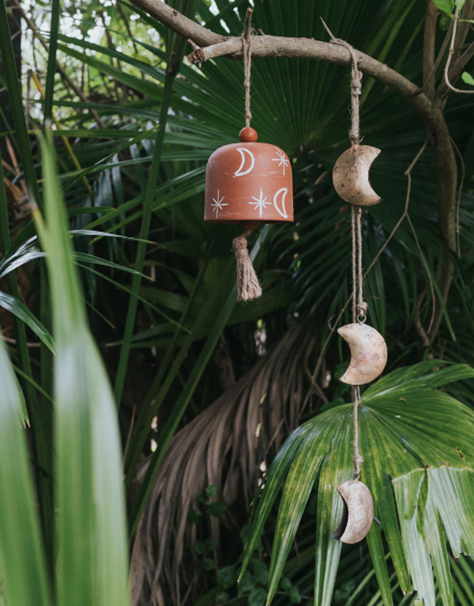 *Indukala Moon Trio Wind Chime - Rustic bell