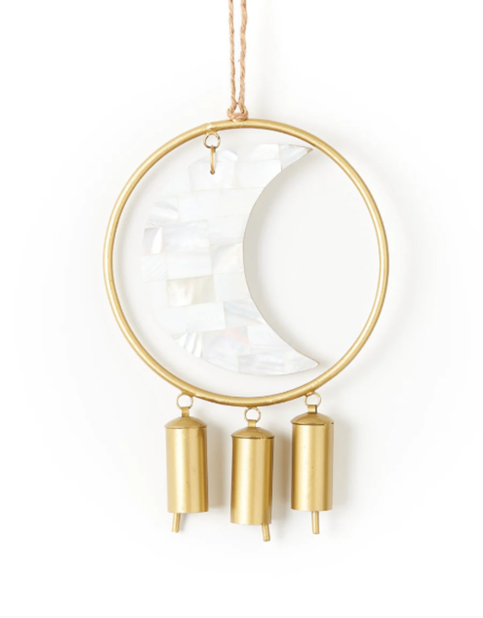 Matr Boomie Chayana Moon Phase Mother of Pearl Wind Chime