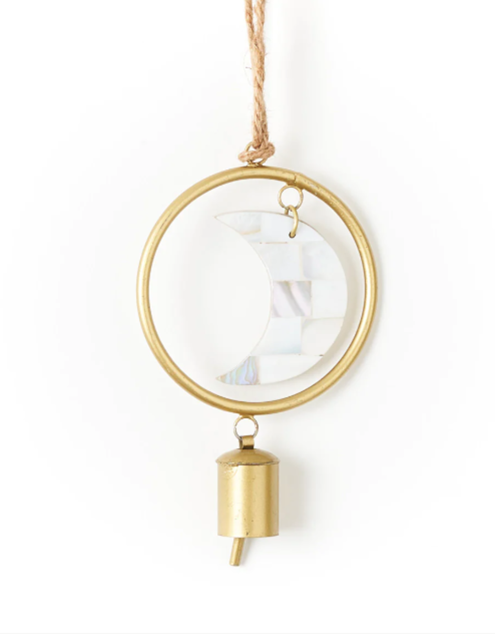 *Chayana Small Moon Mother of Pearl Wind Chime