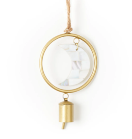 *Chayana Small Moon Mother of Pearl Wind Chime