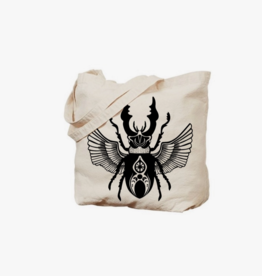 Moon phase Scarab Beetle Occult Insect Tote Bag