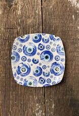 Burnt Mill Potters Rounded Square Dish | The Eye | 5"