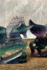 Crystal Unicorn Carving | Fluorite