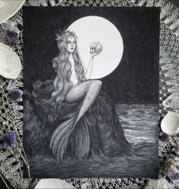 Caitlin McCarthy Art Ondine Fine Art Print - Gothic Mermaid, Sea Siren 5x7