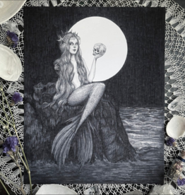 Ondine Fine Art Print - Gothic Mermaid, Sea Siren 5x7