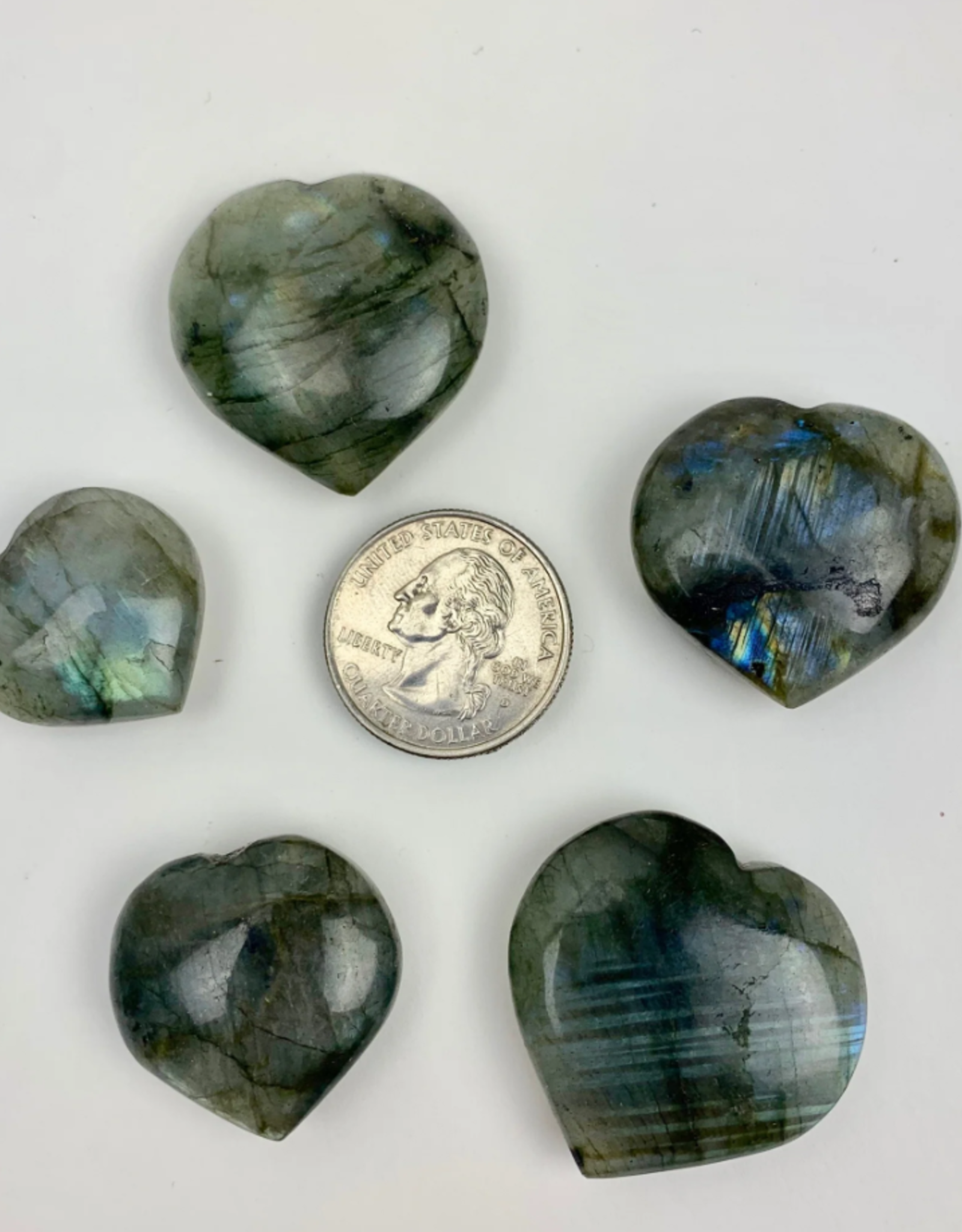 Pelham Grayson Labradorite Heart | 30-40mm | Madagascar