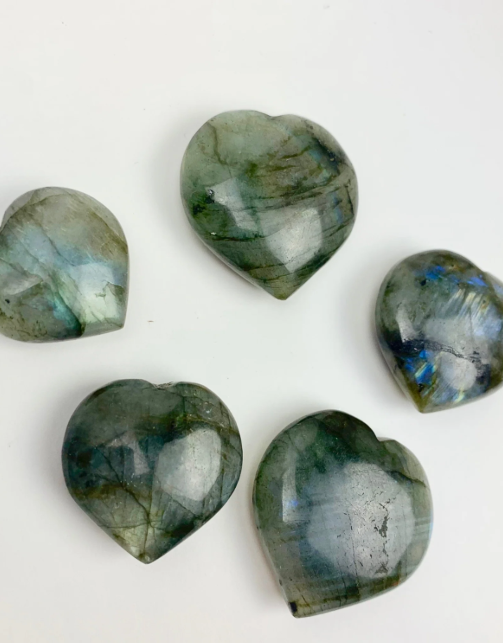 Labradorite Heart | 30-40mm | Madagascar