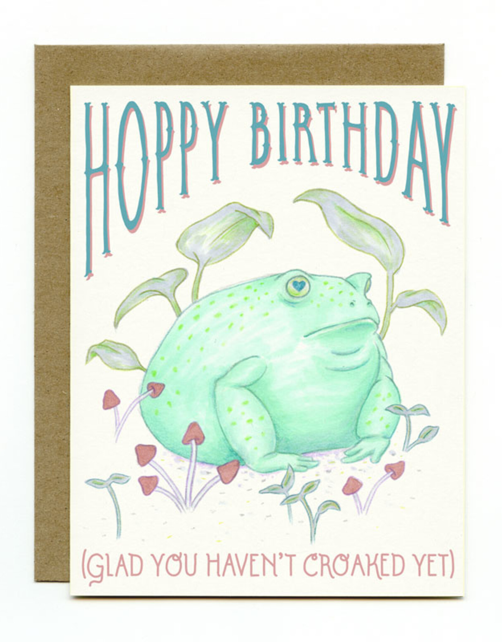 Round Toad Birthday Card
