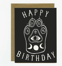 Witchcat Paw Birthday Card Witchcat Paw Birthday Card