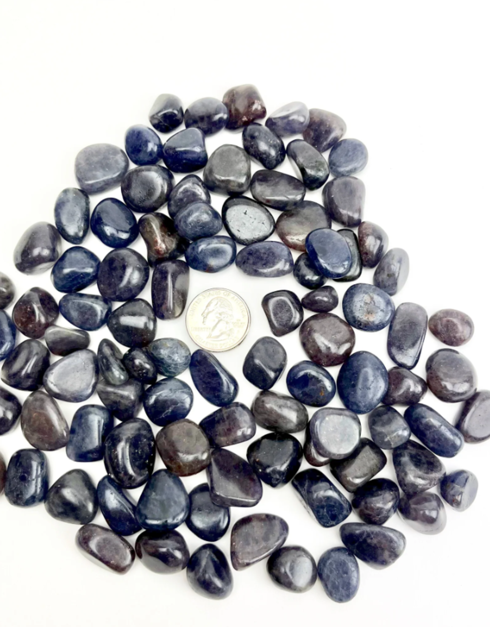 Iolite tumbled | 10-15mm | India