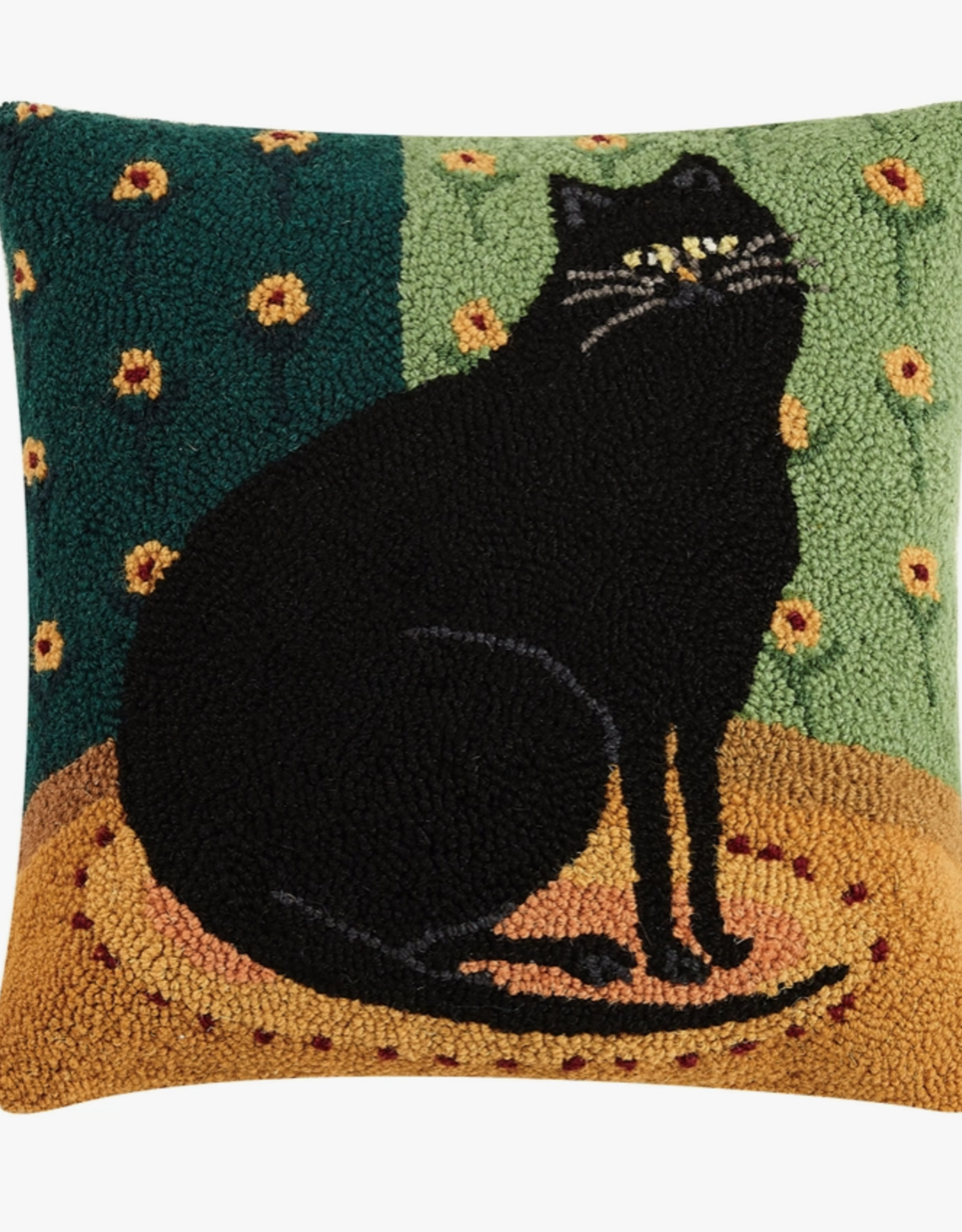 Peking Handicraft -Black Cat In A Corner Hook Pillow