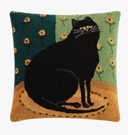 Peking Handicraft *Black Cat In A Corner Hook Pillow