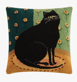 Peking Handicraft -Black Cat In A Corner Hook Pillow