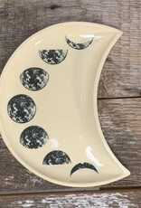 Crescent Moon Plate with Moon Phases | 7.5"