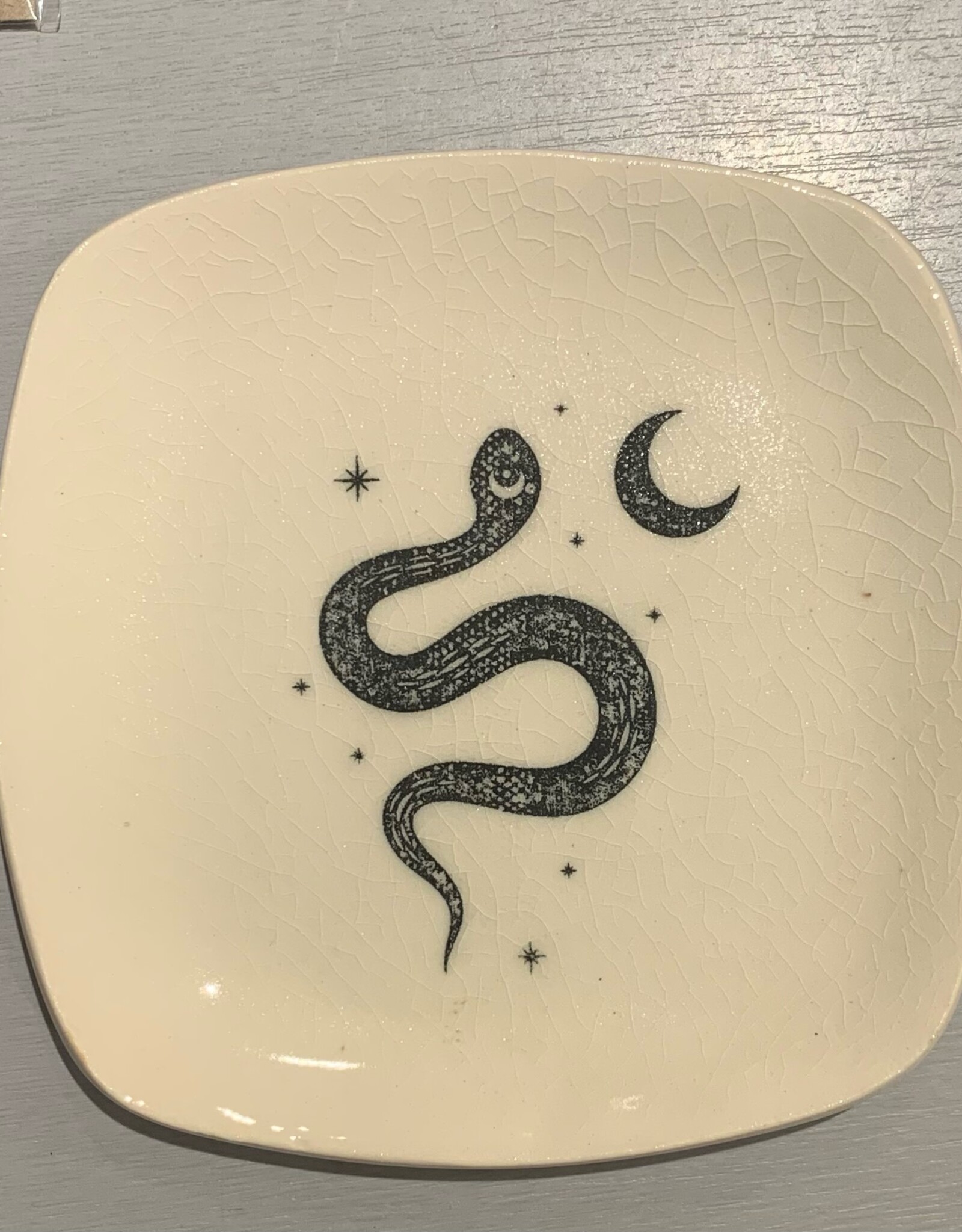 Rounded Square Dish | Snake | 5"