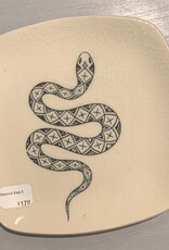 Rounded Square Dish | Snake | 5"