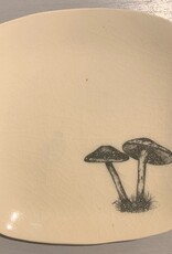 Rounded Square Dish | Mushroom | 5"
