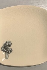 Rounded Square Dish | Mushroom | 5"