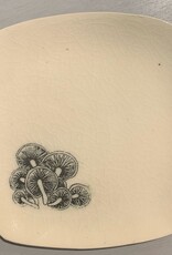 Rounded Square Dish | Mushroom | 5"