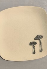 Rounded Square Dish | Mushroom | 5"