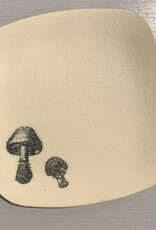 Rounded Square Dish | Mushroom | 5"