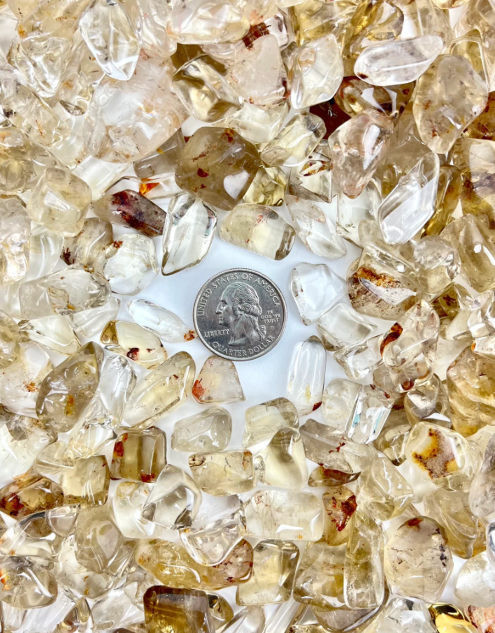 Natural Citrine Tumbled | 10-25mm | Brazil