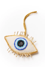 Matr Boomie Larissa Plush Evil Eye Felt Ornament - Hand Embroidered