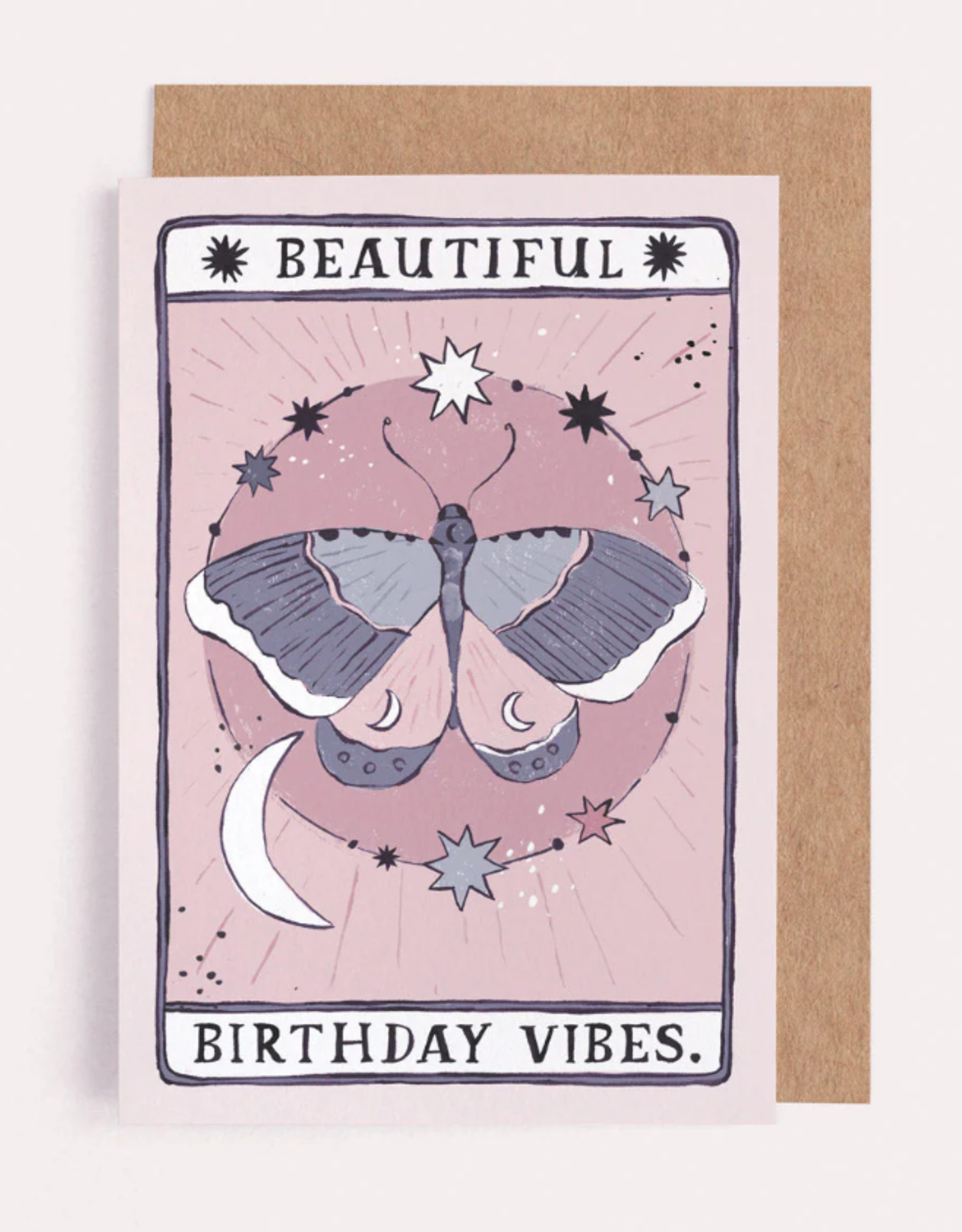Moth Birthday Vibes Card