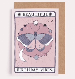 Moth Birthday Vibes Card