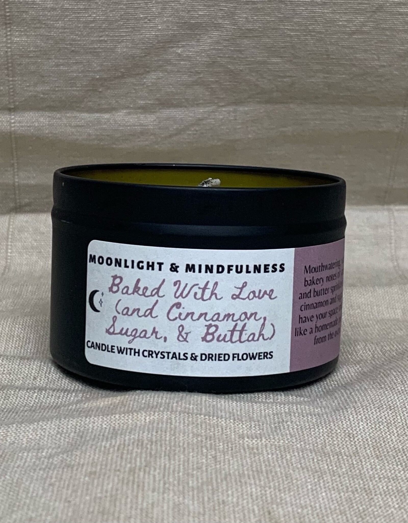 Moonlight and Mindfulness Baked With Love 8oz Candle (Fall)